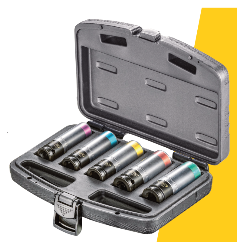 Fortec Schlagschrauber Steckschlüssel Satz 1/2" 5-tlg.